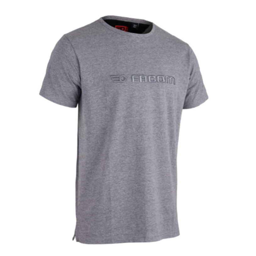 Tee-Shirt 100% Coton Manche Courte Facom® Gris Uni - GAME - Taille XL (48/50-5) FACOM