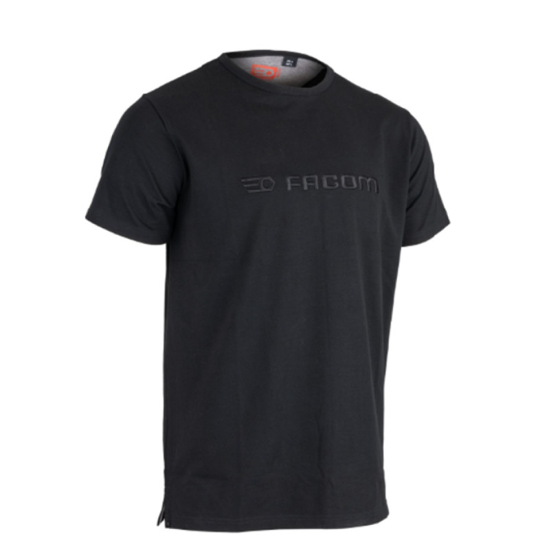 Tee-Shirt 100% Coton Manche Courte Facom® Noir Uni - TRIUMPH - Taille S (36/38-2) FACOM