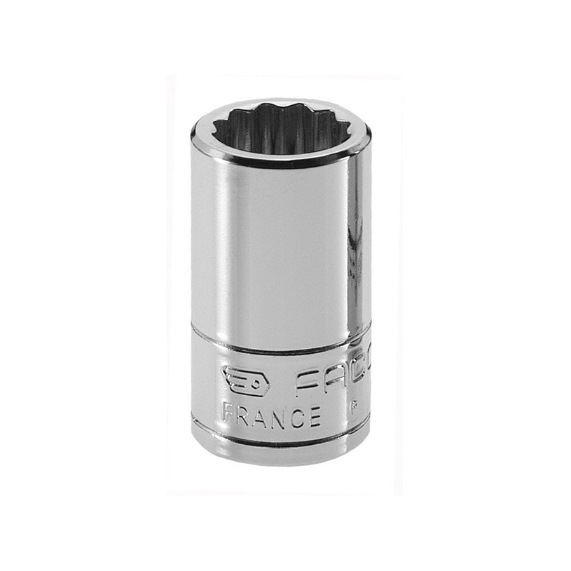 Douille Carré ¼" Longue 12 Pans Profil OGV® - Série R.E FACOM - 9 MM FACOM