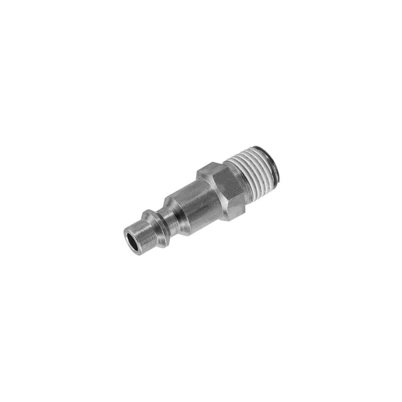 Embout raccord rapide - mâle - ISO B - Prevost Passage Ø 6 mm - mâle G1/4 PREVOST