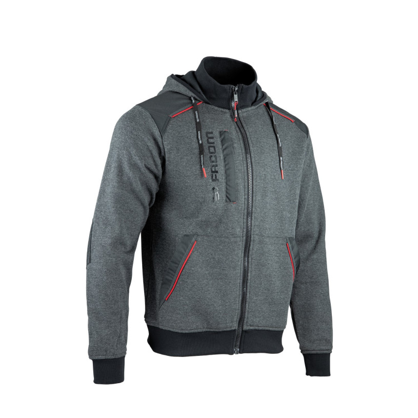 Sweat Zippé JUMPER Capuche-Col Montant - FACOM Taille 2 FACOM