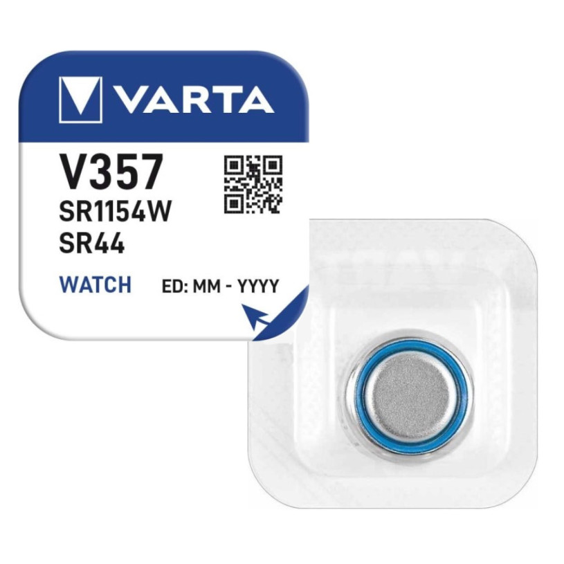 Pile Bouton Oxyde d'Argent VARTA - 1,55V - SR44/SR1154W VARTA