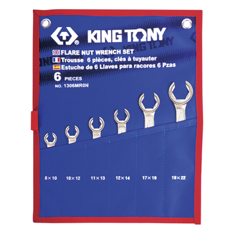 Trousse 6 Clés à Tuyauter - King Tony 1306MRN KING TONY