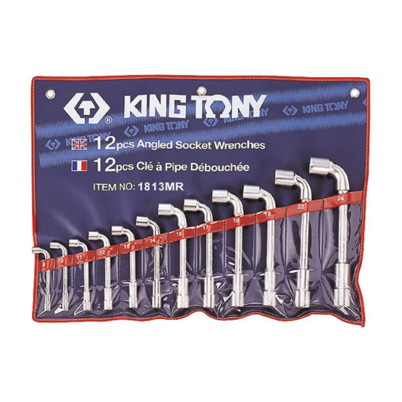 Trousse 12 Clés Pipes 6 Pans - De 8 à 24MM - King Tony KING TONY