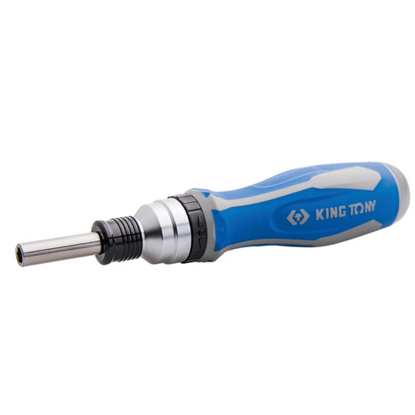 Tournevis à Cliquet Télescopique E.M.¼ + 8 Embouts-King Tony KING TONY