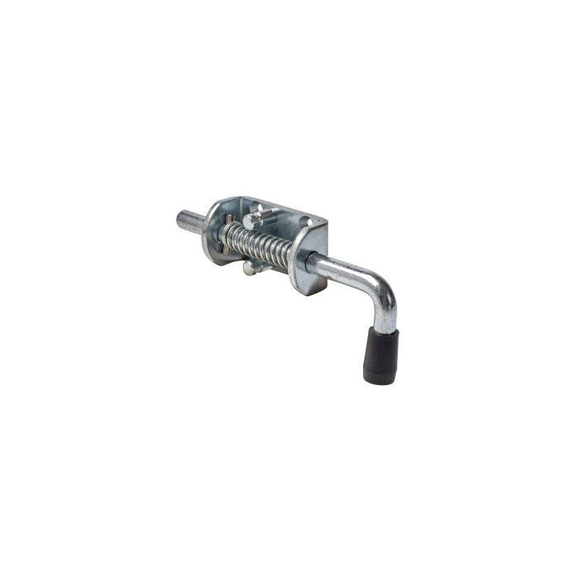 Fermeture à ressort avec arrêtoir course 30mm - acier zinguée PROMECA