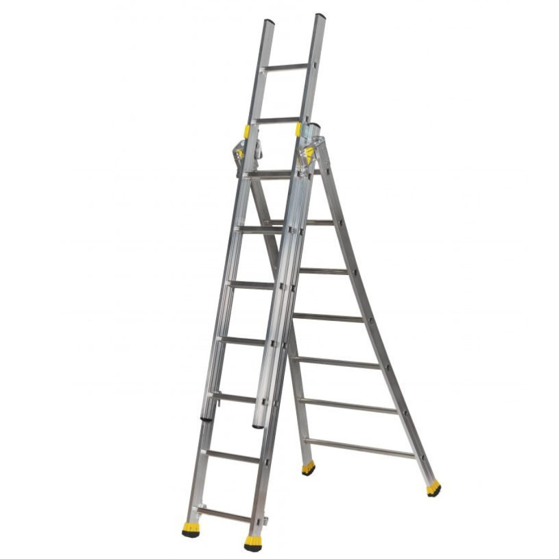 Echelle transformable CENTAURE Aluminium 3 Plans 12 Echelons / 3,60 M CENTAURE ECHETR3P12E