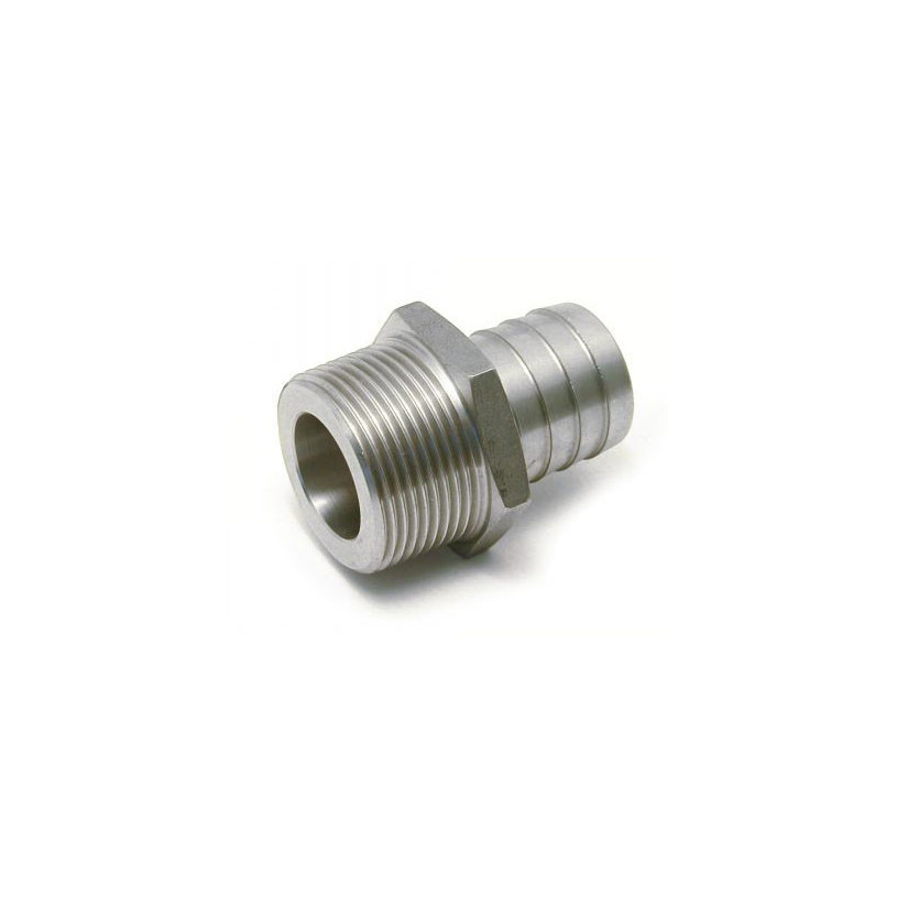 Raccord annelé hexagonal - Inox 316L Ø 6 mm x 1/8 PROMECA