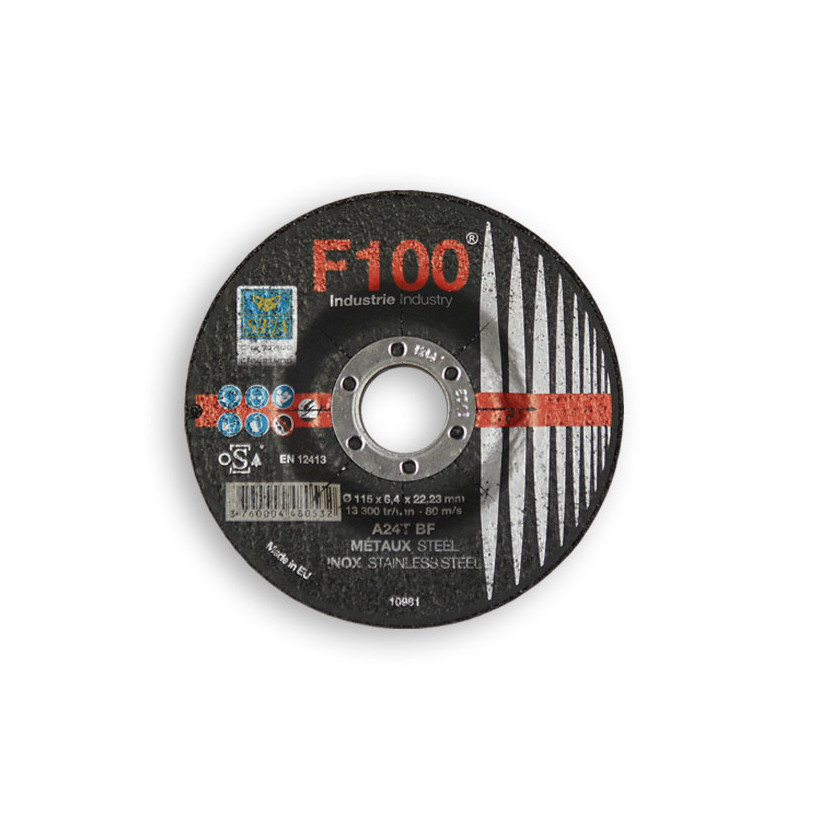 Disque à meuler - acier Alésage Ø 22,2 mm - Ø 115 x 6,4 mm SEA