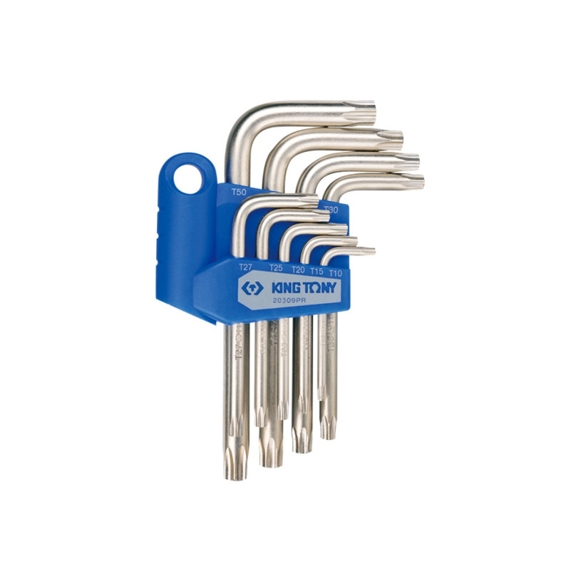 Etui 9 Clés Mâles Torx® 6 Lobes - T10 à T50 - King Tony Courtes KING TONY