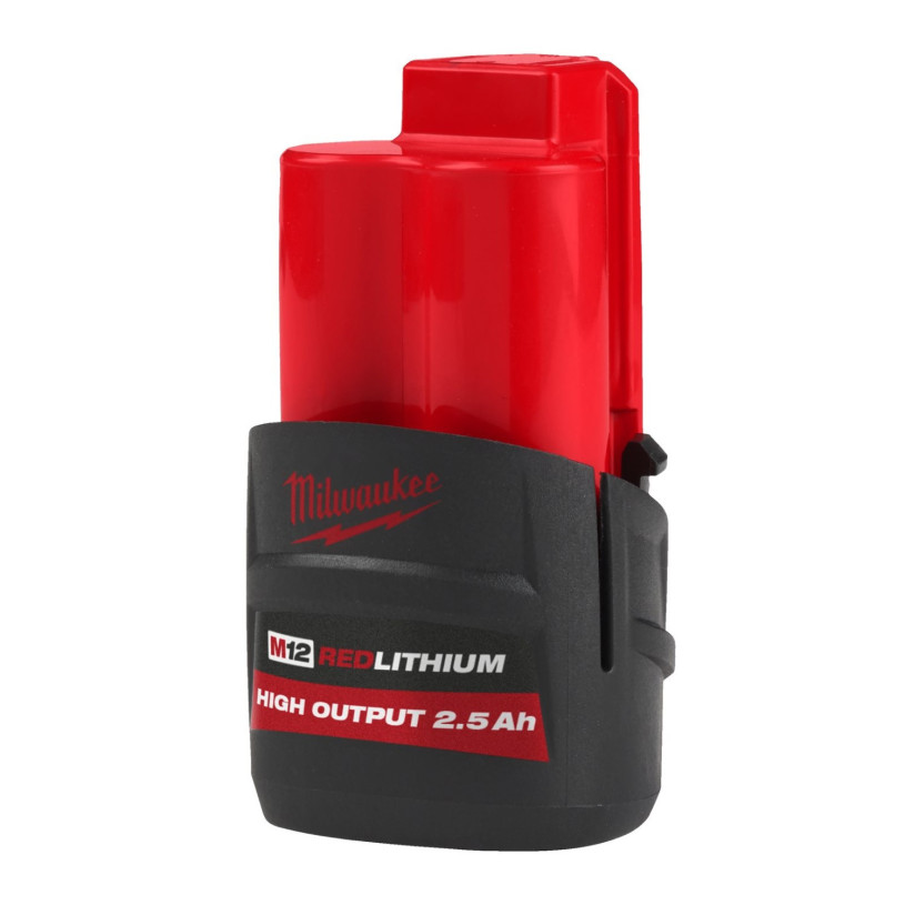 Batterie Lithium HIGH OUTPUT Milwaukee® 12 V - 2,5 Ah - M12 HB2.5 MILWAUKEE