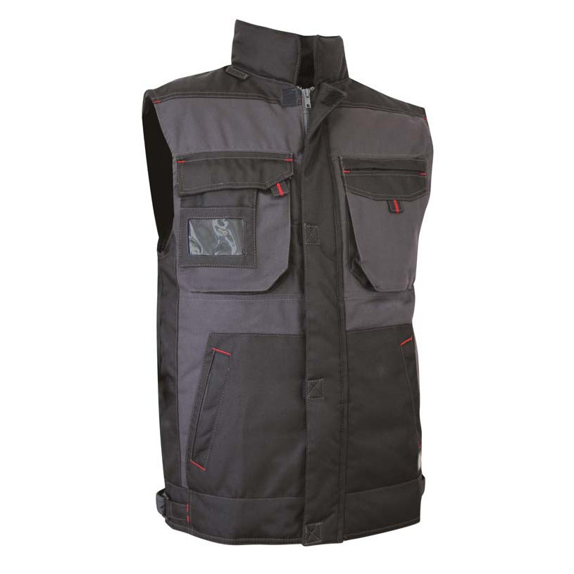 GILET Noir/Gris CotonPolyester LMA Lebeurre® SABLE -Taille 38/40 (2-S) LMA Lebeurre