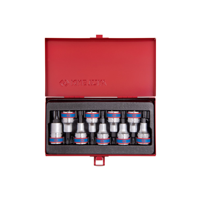 Coffret de douilles 1/2 TORX® - 9 pièces - KINGTONY 4109PR KING TONY