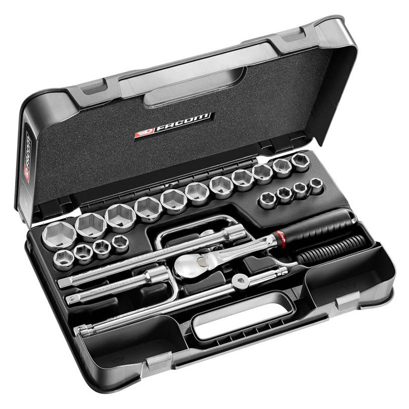 Coffret douilles 1/2' 6pans pouces -25pc - Facom SL.161-3P6U FACOM
