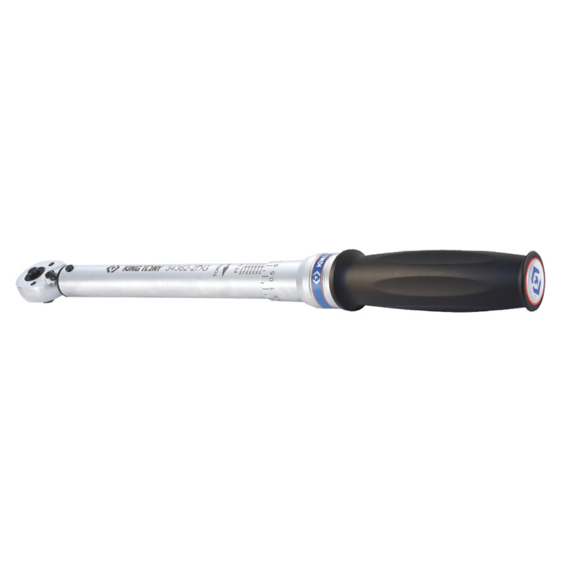 Clé dynamométrique Pro ¼"- 5/30Nm - Graduation 0,1Nm - Etui Pvc KING TONY