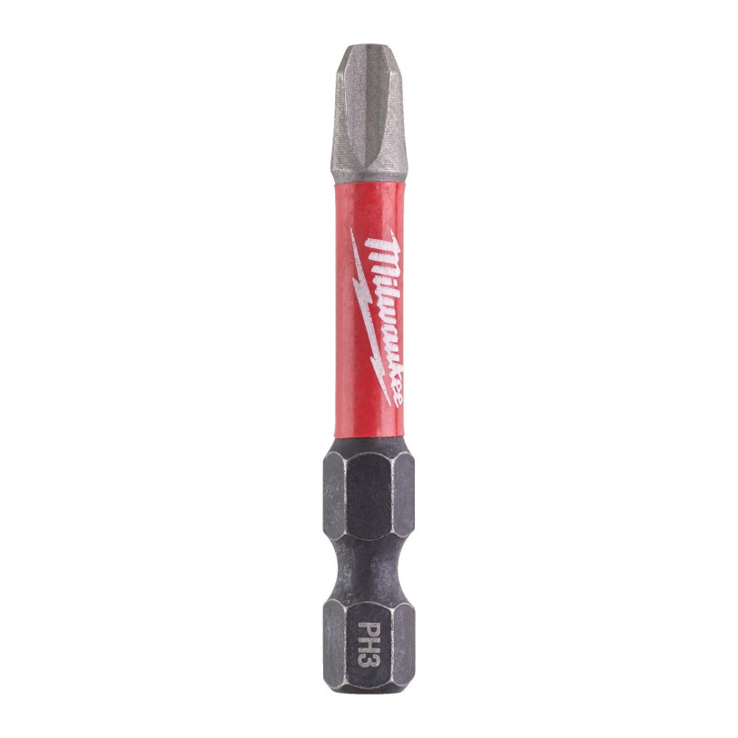 Embout de Vissage Hex ¼" Visseuse Choc Milwaukee® Empreinte Philips - Ph 3 - Longueur 50 MM MILWAUKEE