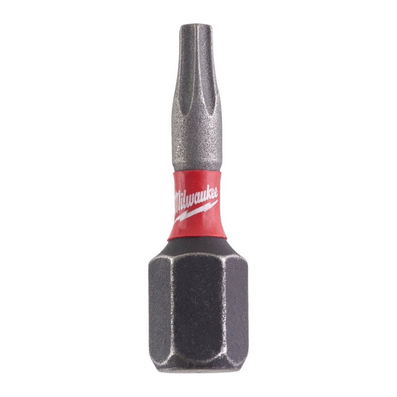 Embout de Vissage Hex ¼" Visseuse Choc Milwaukee® Empreinte Torx - T 10 - Longueur 25 MM - 2 Pièces MILWAUKEE