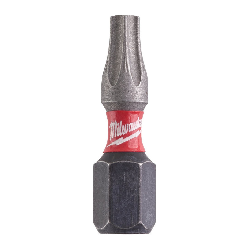 Embout de Vissage Hex ¼" Visseuse Choc Milwaukee® Empreinte Torx - T 20 - Longueur 25 MM - 2 Pièces MILWAUKEE