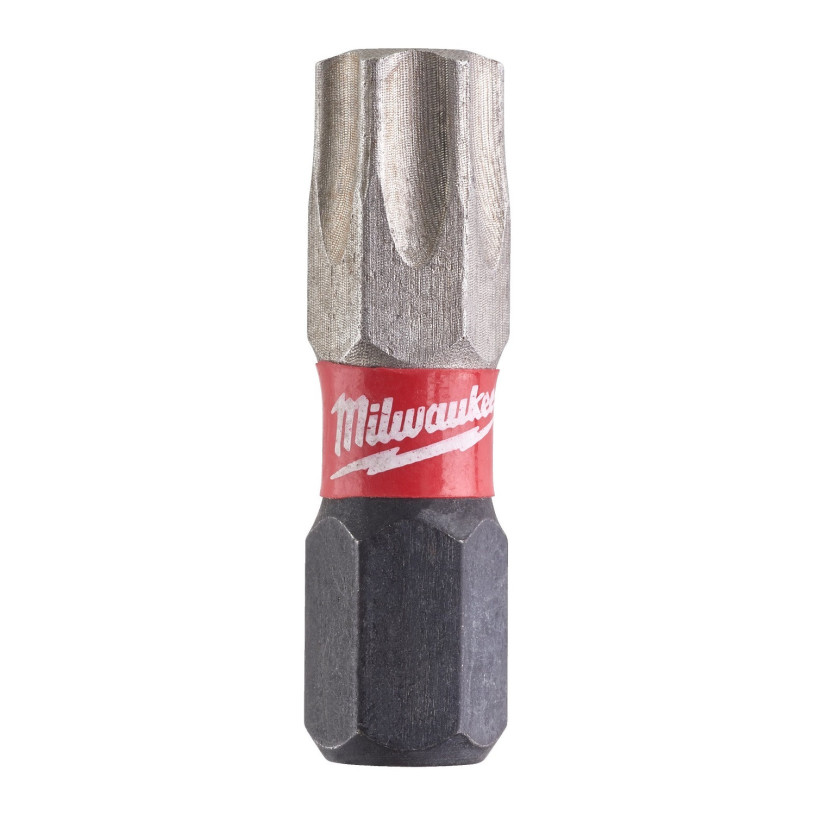 Embout de Vissage Hex ¼" Visseuse Choc Milwaukee® Empreinte Torx - T 40 - Longueur 25 MM - 2 Pièces MILWAUKEE EMBOTXMW4932430888
