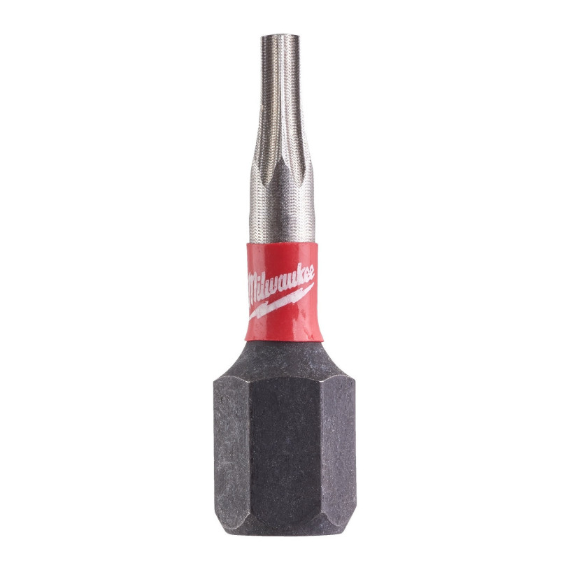Embout de Vissage Hex ¼" Visseuse Choc Milwaukee® Empreinte Torx - T 8 - Longueur 25 MM - 2 Pièces MILWAUKEE EMBOTXMW4932471568