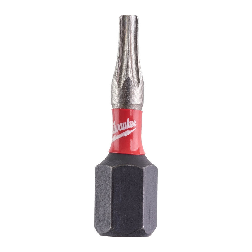 Embout de Vissage Hex ¼" Visseuse Choc Milwaukee® Empreinte Torx - T 9 - Longueur 25 MM - 2 Pièces MILWAUKEE EMBOTXMW4932471569