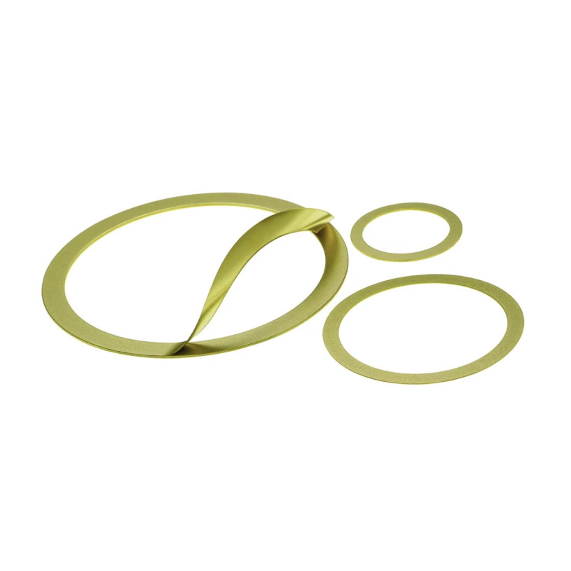 Cale Laiton Pelable - 20 Epaisseurs Pelables : 5/10ème - Ø 80X95X1 MM PROMECA CALEL8095