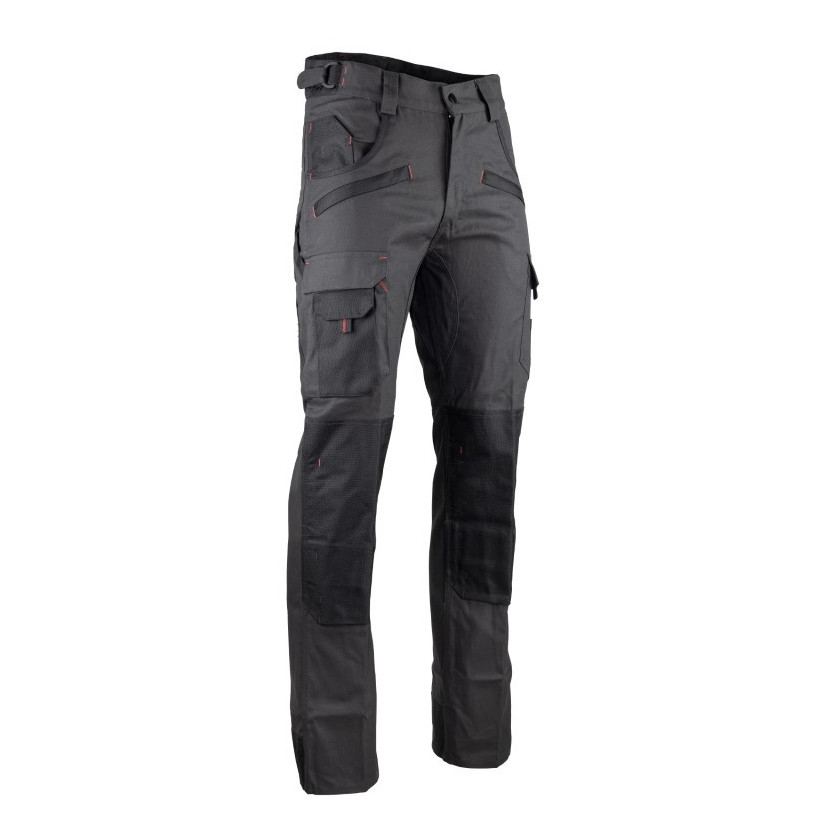 Pantalon de travail Gris Carbone-polycoton-ARGILE Taille : 36 (XS) LMA Lebeurre