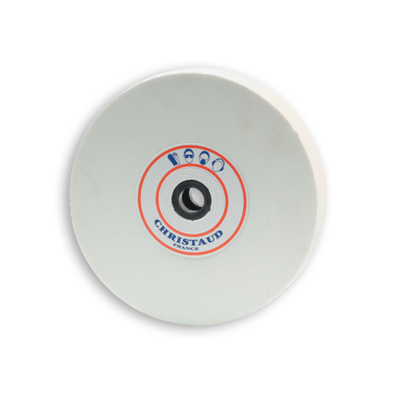 Meule Plate Vitrifiée Alésage Ø32 MM - Enlèvement HSS (Blanche) - Ø 150X20 MM - Grain 60 (Finition) SEA