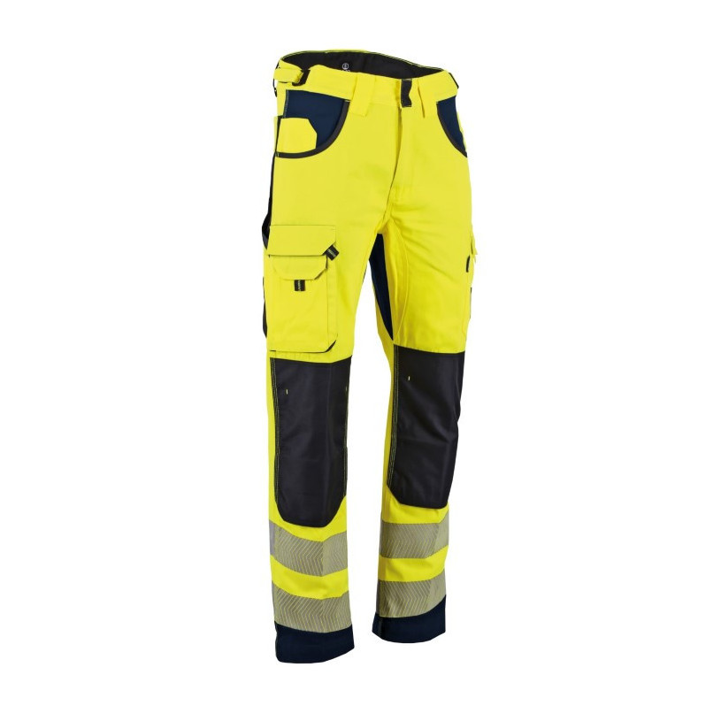 Pantalon HV AUTHENTIC DEFENSE Jaune/Marine Taille 38 LMA
