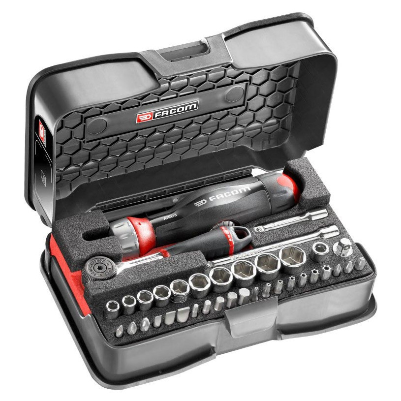Coffret 10 Douilles ¼"/21 Embouts Vissages - R.161-6ATCL3PB Facom FACOM