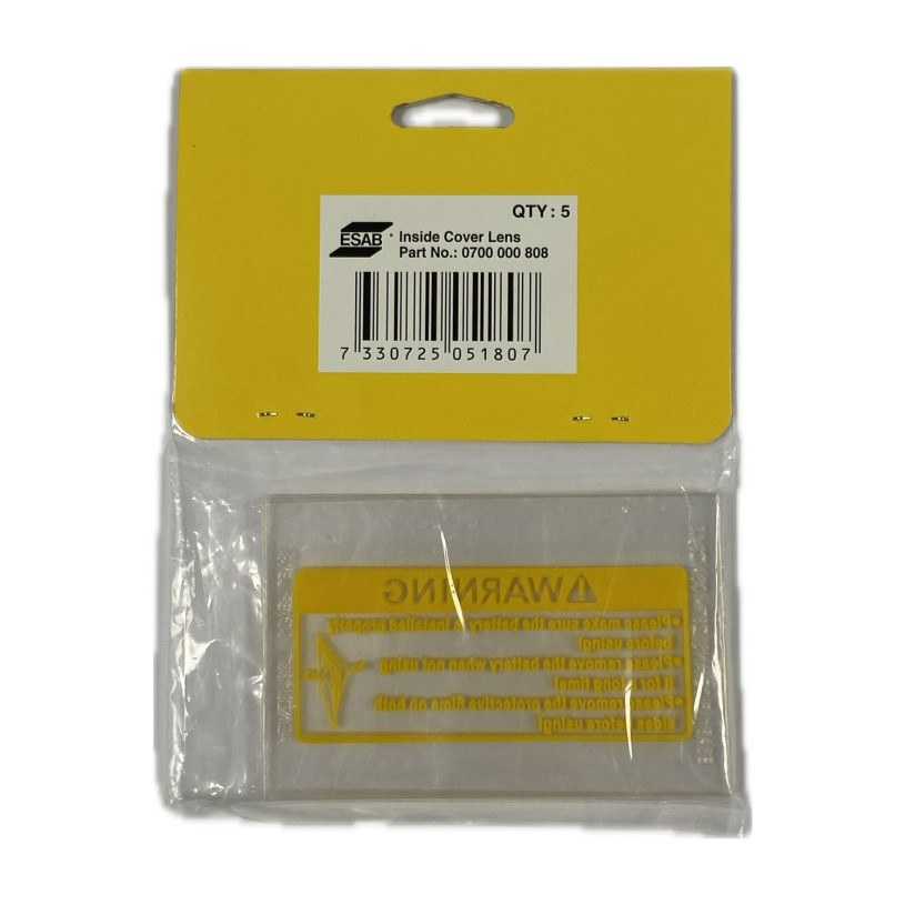 5 Ecrans de Protections Intérieur Incolre SENTINEL™ A50 ESAB