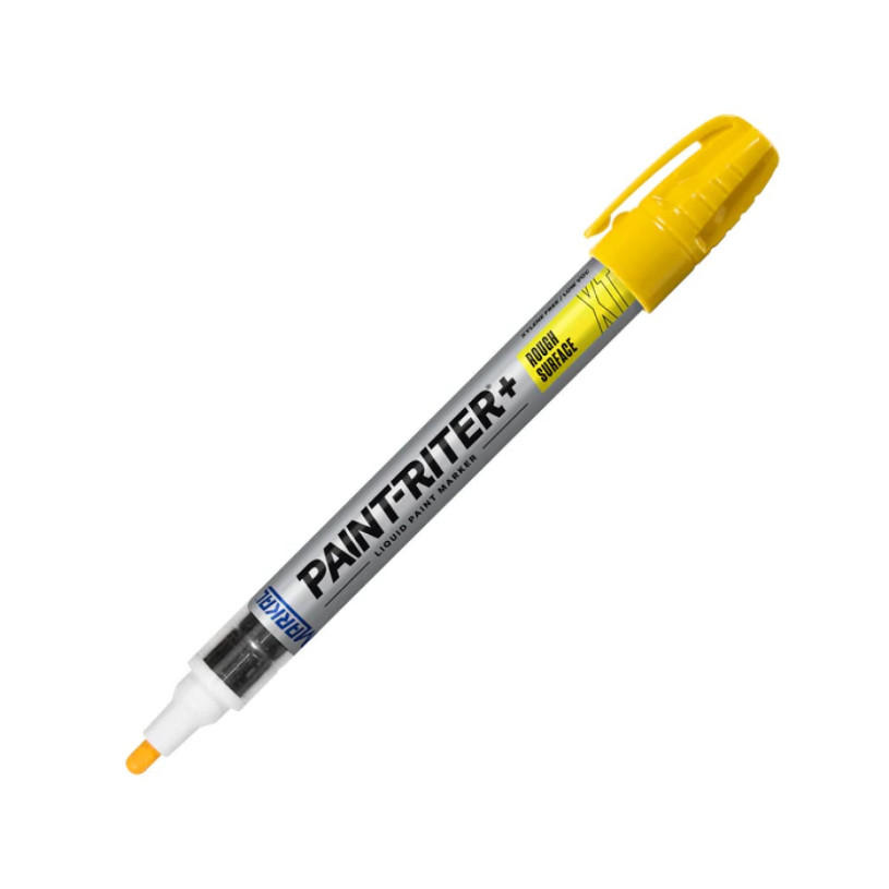 Marqueur Peinture Indélébile Surfaces Grasses MARKAL® PAINT-RITER+ - Mine 3 MM - Jaune MARKAL