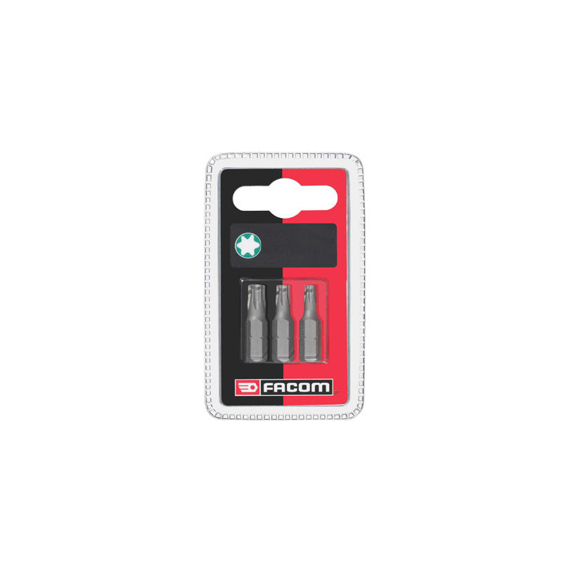 Lot de 3 embout entraînement 1/4 pour vis Torx® T20 - Facom EX.120J3 FACOM FEX120J3