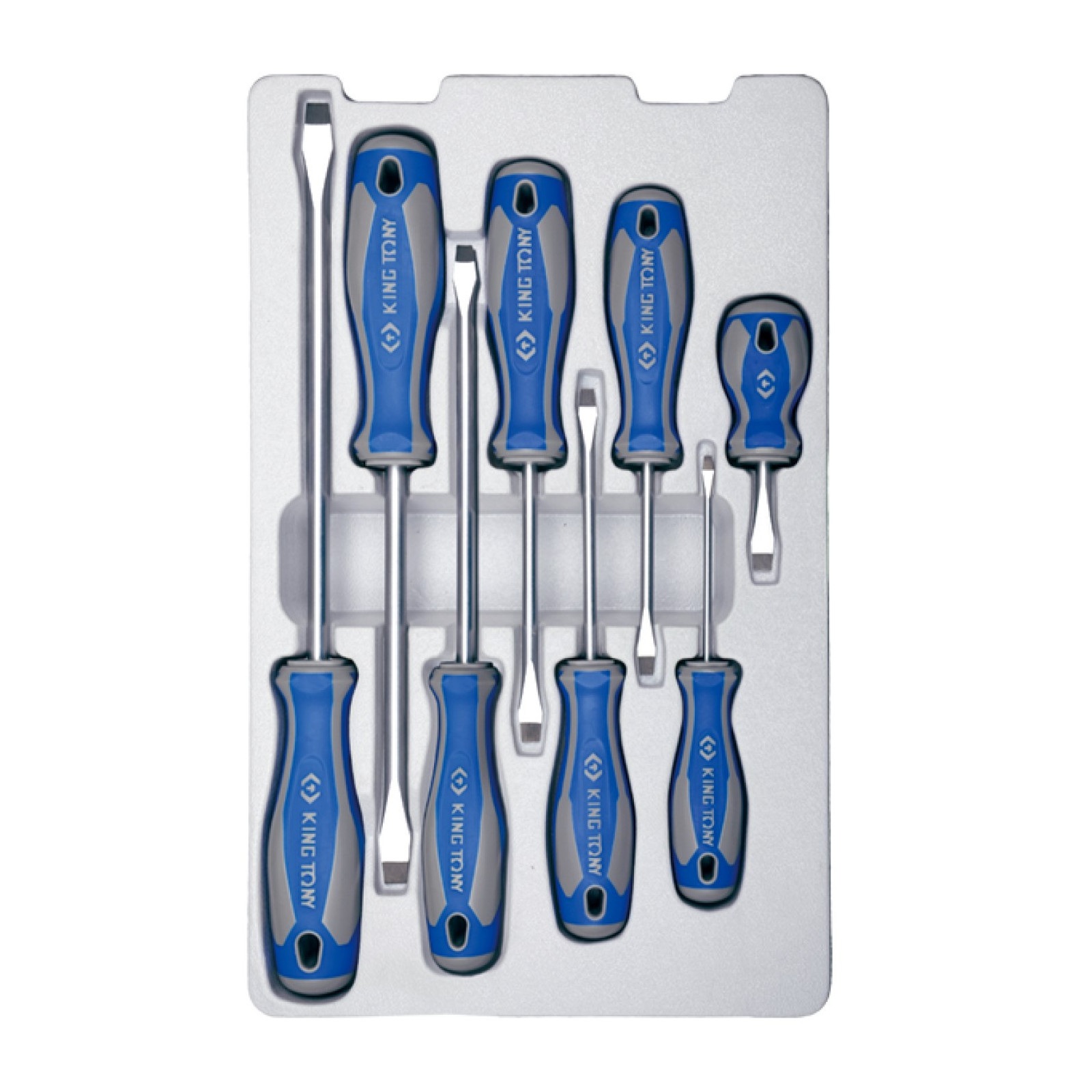 Jeu de tournevis à fente - 8 pièces - KINGTONY 30118MR Jeu de tournevis à fente - 8 pièces - KINGTONY 30118MR