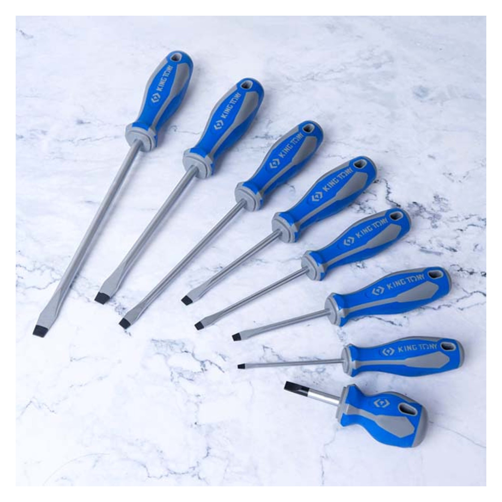 Jeu de tournevis à fente - 8 pièces - KINGTONY 30118MR Jeu de tournevis à fente - 8 pièces - KINGTONY 30118MR