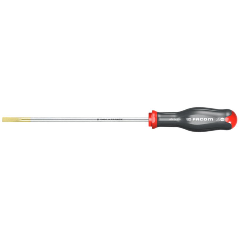Tournevis Plat Lame Fraisée Longue FACOM PROTWIST® - Fente 5,5X1,0 - Lame 300MM - AT5.5X300 FACOM FAT55X300