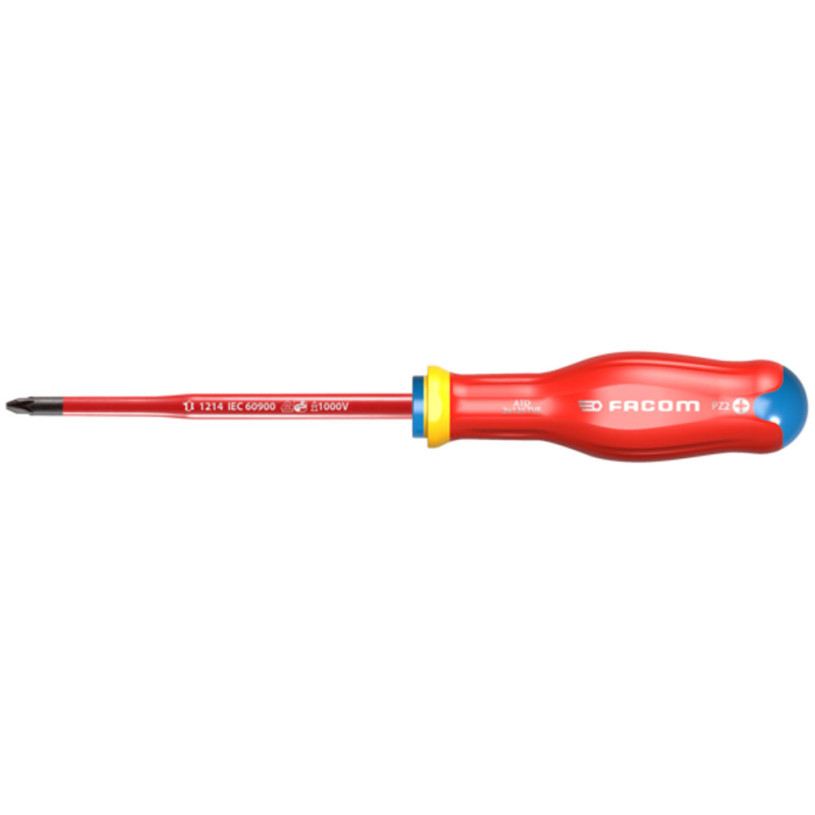 Tournevis Aminci "SLIM" Lame Isolée 1000 Volts FACOM PROTWIST® - Pz1 - Lame 100MM - ATD1X100TVE FACOM