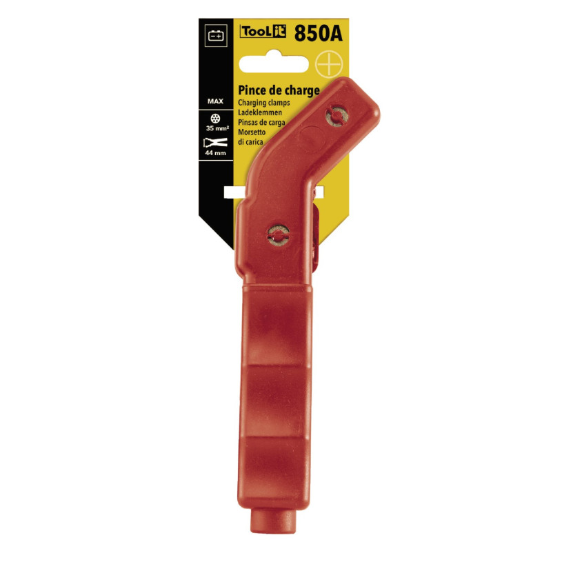 Pince Câble de Démarrage Gys® - Rouge/Courbée ISOLÉE - 850 A GYS