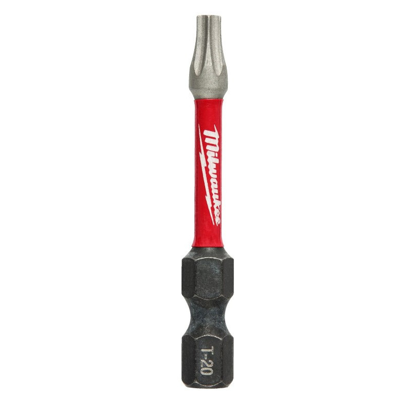 Embout de Vissage Hex ¼" Visseuse Choc Milwaukee® Empreinte Torx - T 20 - Longueur 50 MM MILWAUKEE