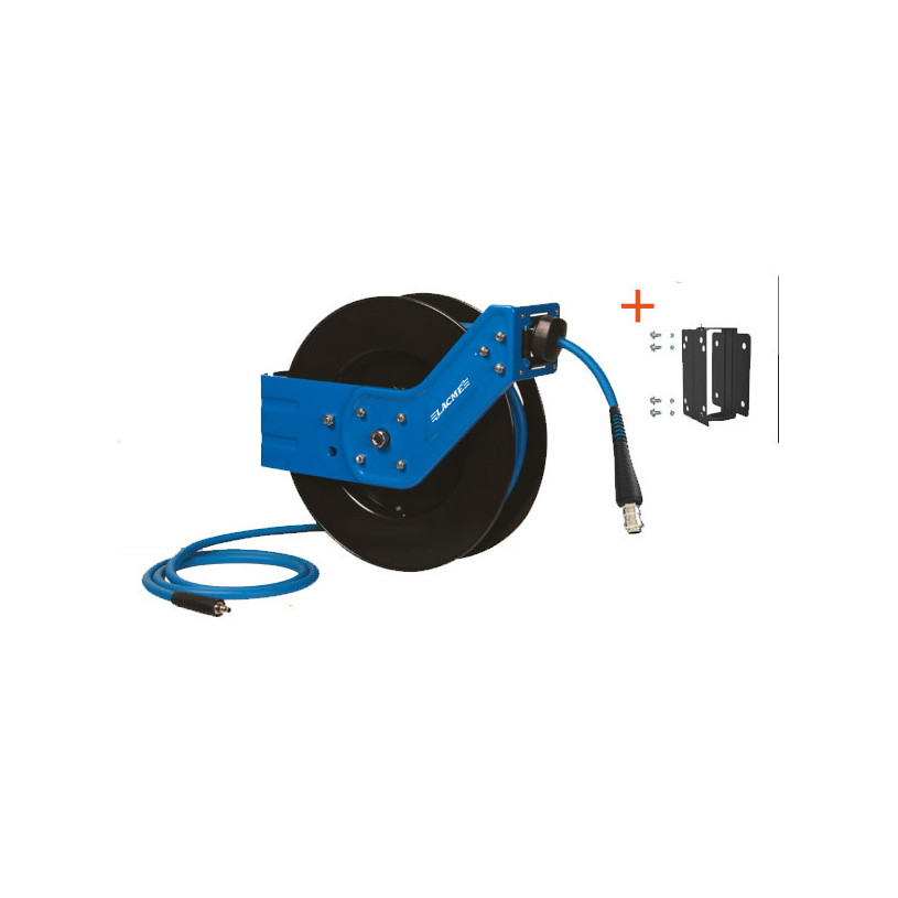 ENROULEUR AIR MURAL RETOUR AUTO TUYAU INT 9.5 - 20ML - LACME 326220 LACME