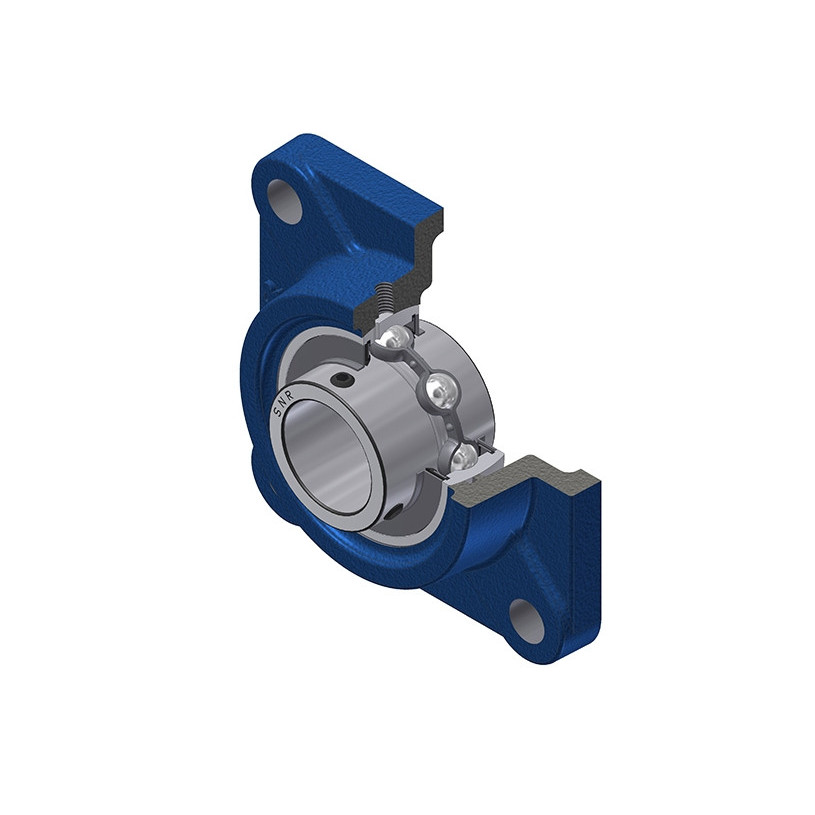 Palier Auto-Aligneur Applique FONTE CARRÉE Vis Pression - SNR® UCF211 - Ø 55 MM SNR PALAUCF211