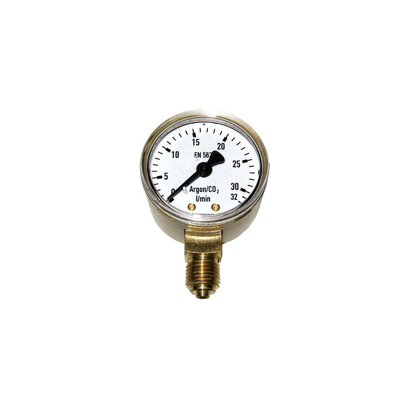 Manomètre débitlitre 5 à 30 l/min Ø 50 mm pied vertical 1/4' CHARLEDAVE