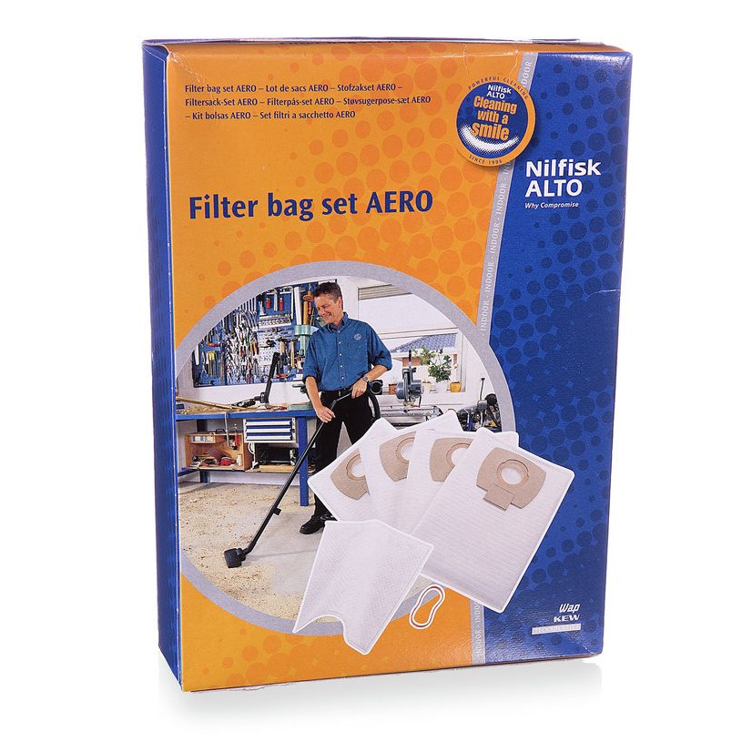Lot de 5 sacs à poussiere - AERO - NILFISK - 107419590 NILFISK