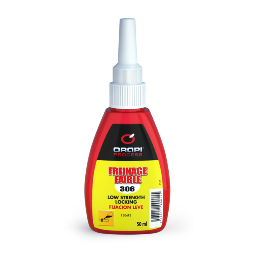 Résine Anaérobique Freinage Filets - Orapi® 306 - Résistance FAIBLE - Flacon 50 ML ORAPI