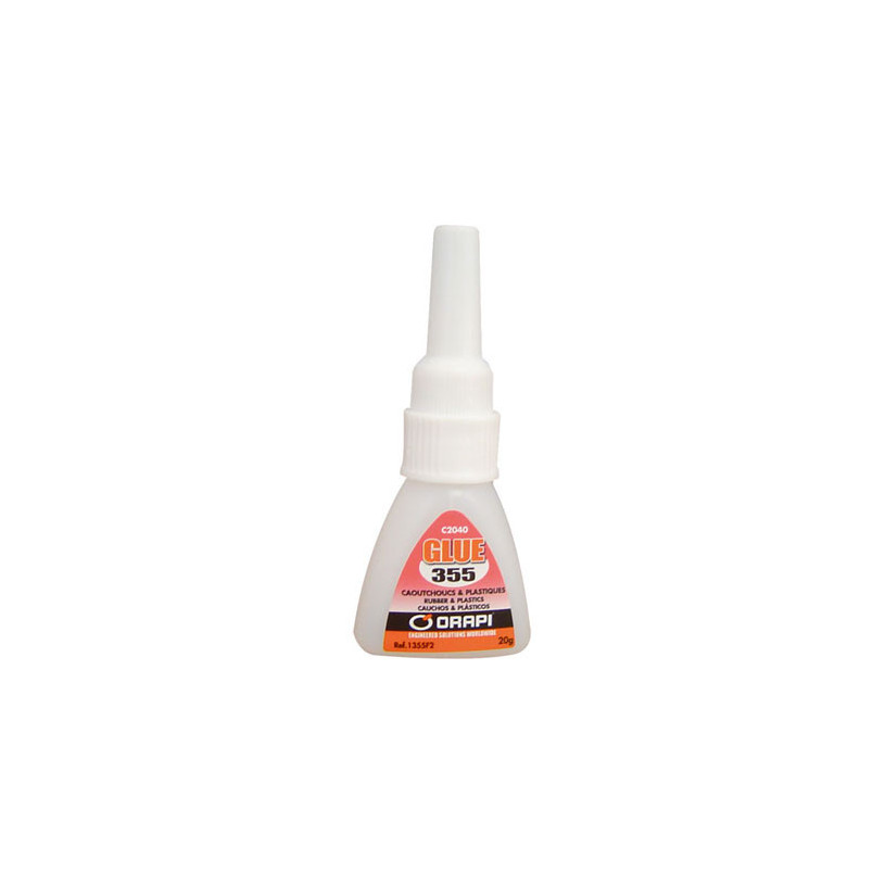 Colle glue pour caoutchoucs et plastiques C2040 Orapi 355 Flacon 20 g ORAPI