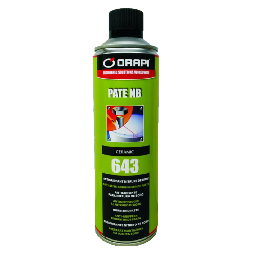 12 Pâtes Antigrippantes Céramique NB PMUC 1400°C - Orapi 643 - Aérosol 650 ML ORAPI
