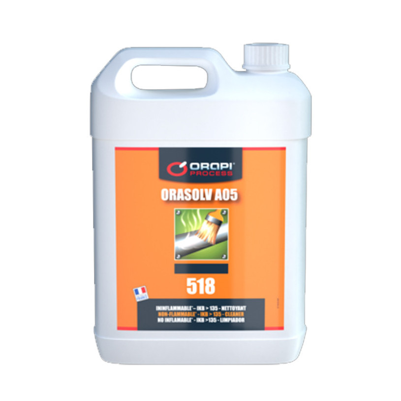DEGRAISSANT/NETT. IninFlammable ORASOLV A05 - Bidon 6 Kg - ORAPI® 518 ORAPI