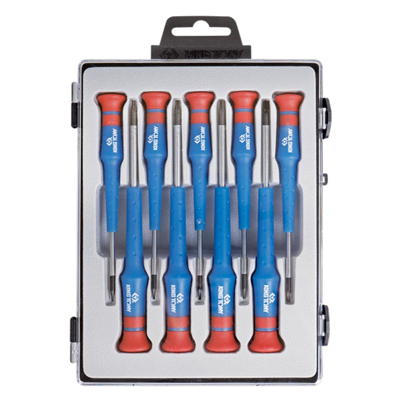 Coffret 9 Tournevis Torx® de Précision KING TONY T4 >T20 - 32309PR KING TONY