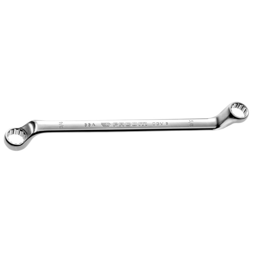 Clé polygonale contrecoudée en pouce 3/4 x 13/16 - Facom 55A.3/4X13/16 FACOM F55A34X1316