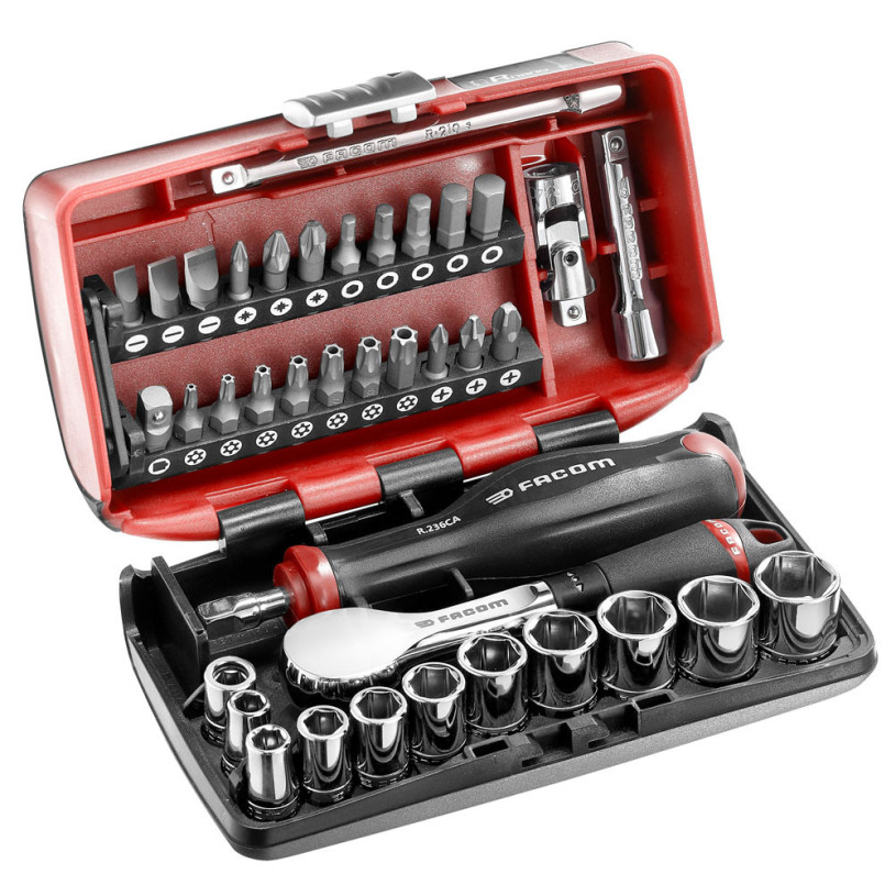 Coffret douil 1/4 6 pans métriques 5.5-14mm - Facom R.181NANO FACOM